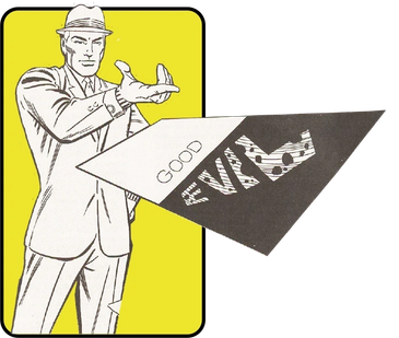 Mr. A throwing the good and evil card
