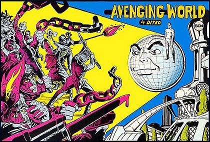 Avenging World by Ditko cover