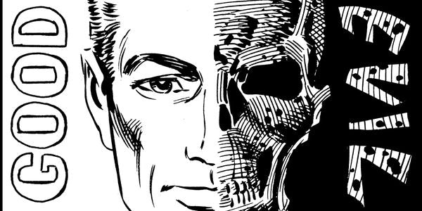Good and Evil artwork by Steve Ditko