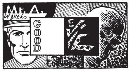 Mr. A good and evil symbol